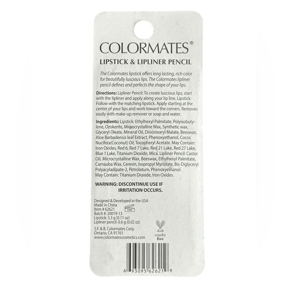Colormates Lip And Liner Pencil In 62621 Ginger Spice NIB - Picture 2 of 2
